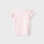 Koszulka Folly k/r NAME IT 1045 truskawka glitter falbanki