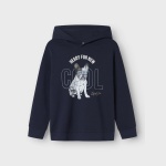 Bluza z psem nadruk NAME IT 1853 bawełna cool lifestyle granat