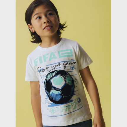 Koszulka k/r t-shirt FIFA e-sport NAME IT 3274 biały