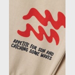 Bluza nadruk NAME IT 4172 bawełna organiczna on vacation beż