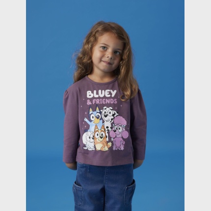 Bluzka d/r Bluey Bingo NAME IT 5533 dla dziewczynki fiolet