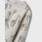 Bluza żyrafy beż NAME IT 9884 bawełna dla chłopca safari