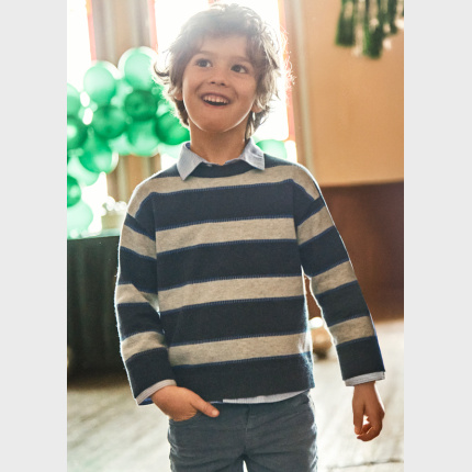 Sweter w paski dla chłopca 4374-42